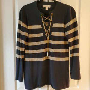 MICHAEL Michael Kors top black and gold